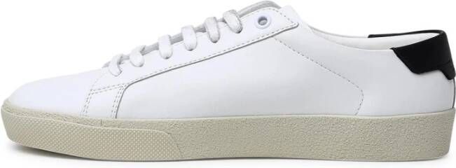 Saint Laurent Court Classic Sl 06 Geborduurde Sneakers White Heren