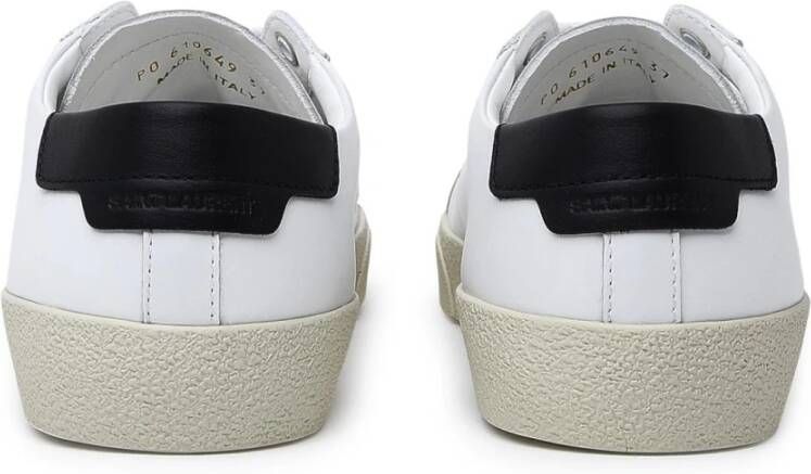 Saint Laurent Court Classic Sl 06 Geborduurde Sneakers White Heren