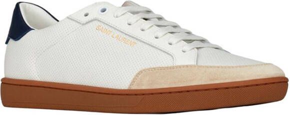 Saint Laurent Court Clic Leren Sneakers White Heren - Foto 4