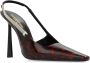 Saint Laurent Dierenprint pumps Brown Dames - Thumbnail 4