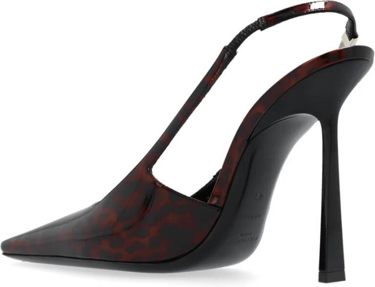 Saint Laurent Dierenprint pumps Brown Dames