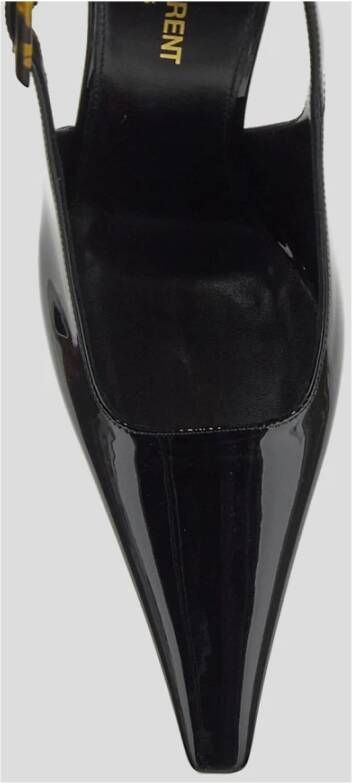 Saint Laurent Dune Slingback Patent Pumps Black Dames