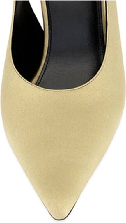 Saint Laurent Elegant Slingback Pumps Beige Dames