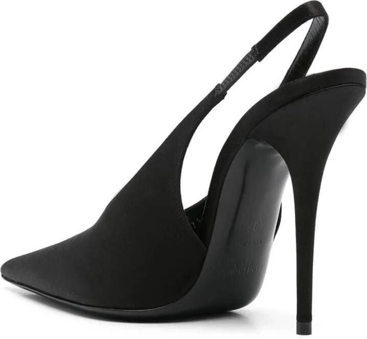 Saint Laurent Elegant Slingback Pumps Black Dames