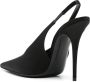 Saint Laurent Elegante Zwarte Slingback Schoenen Black Dames - Thumbnail 2