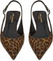 Saint Laurent Bruine jurken met verstelbare slingback-band Brown Dames - Thumbnail 3