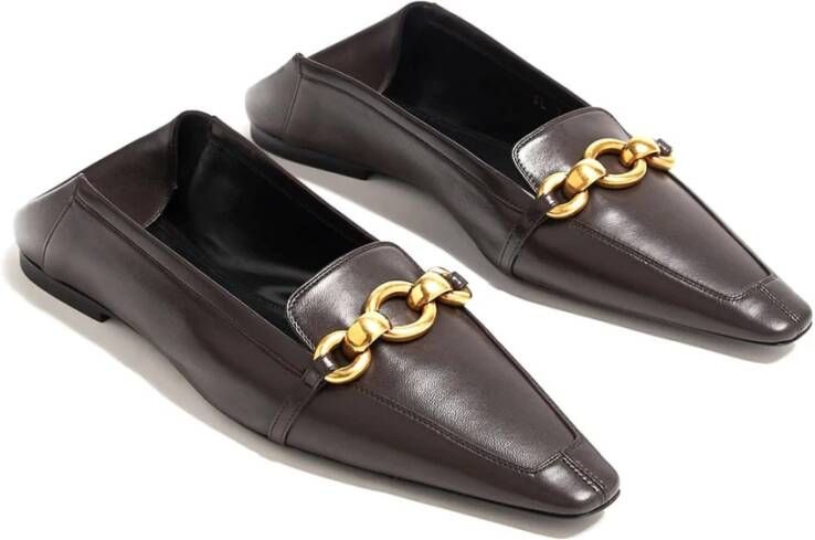 Saint Laurent Elegante Balletflats voor Vrouwen Brown Dames