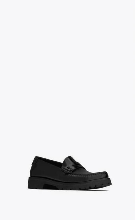 Saint Laurent Elegante Loafers voor Mannen Black Dames