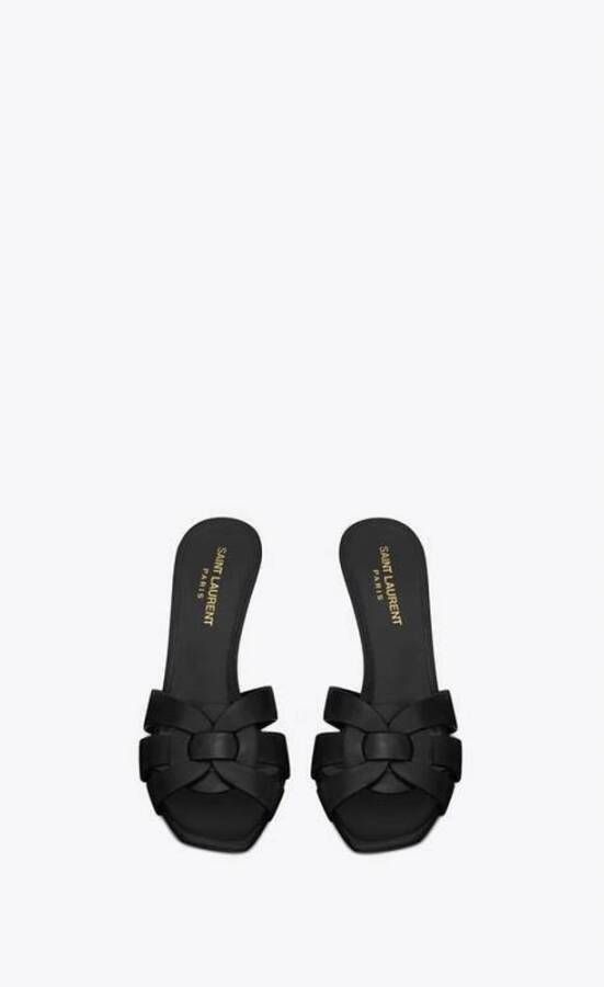 Saint Laurent Elegante Muiltjes Black Dames