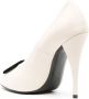 Saint Laurent Elegante Zwarte Leren Pumps Beige Dames - Thumbnail 9