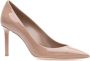 Saint Laurent Elegante Zwarte Leren Pumps Beige Dames - Thumbnail 4