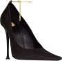 Saint Laurent Elegante Zwarte Leren Pumps Black Dames - Thumbnail 2