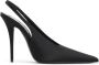 Saint Laurent Elegante Zwarte Slingback Schoenen Black Dames - Thumbnail 5