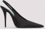 Saint Laurent Elegante Zwarte Slingback Schoenen Black Dames - Thumbnail 6