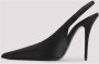 Saint Laurent Elegante Zwarte Slingback Schoenen Black Dames - Thumbnail 7