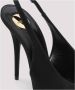 Saint Laurent Elegante Zwarte Slingback Schoenen Black Dames - Thumbnail 9