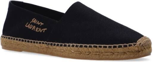 Saint Laurent Espadrilles met logo Black Heren