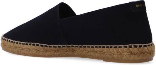 Saint Laurent Espadrilles met logo Black Heren