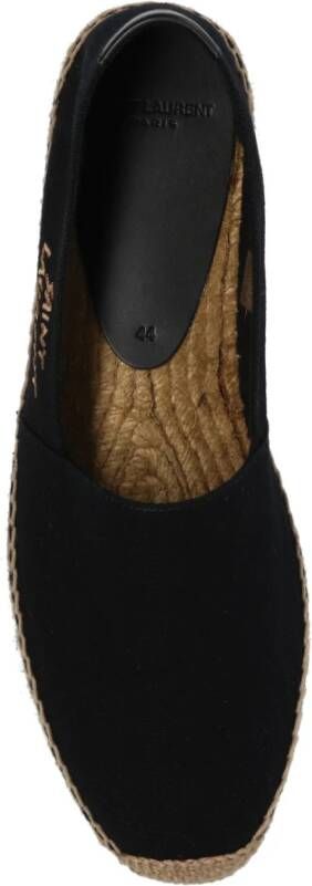 Saint Laurent Espadrilles met logo Black Heren