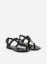 Saint Laurent Stijlvolle Comfortabele Platte Sandalen Zwart Dames - Thumbnail 2