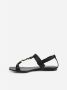 Saint Laurent Stijlvolle Comfortabele Platte Sandalen Zwart Dames - Thumbnail 3