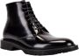 Saint Laurent Geborsteld leren veterschoenen Black Heren - Thumbnail 2