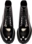 Saint Laurent Geborsteld leren veterschoenen Black Heren - Thumbnail 4