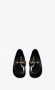 Saint Laurent Geëmbosseerde Achtertong Loafer Metalen Bit Black Dames - Thumbnail 3