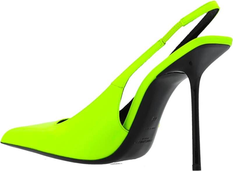 Saint Laurent Gele Leren Pumps Ss22 Yellow Dames