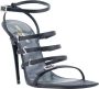 Saint Laurent Gesp Sandalen met Stiletto Hak Black Dames - Thumbnail 2