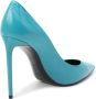 Saint Laurent Groene Leren Pumps voor Dames Green Dames - Thumbnail 3