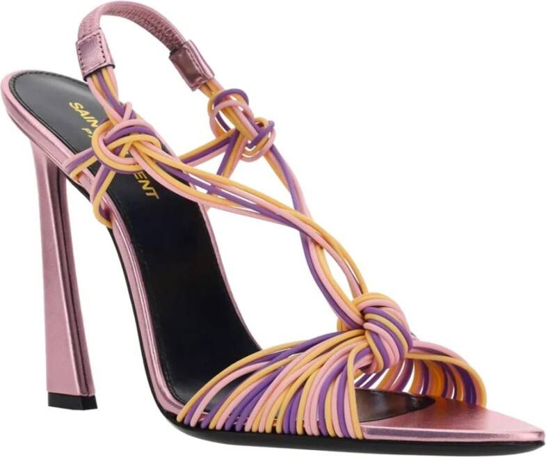 Saint Laurent Hak sandalen met plastic detail Pink Dames