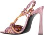 Saint Laurent Roze Hak Sandalen Verhoog Stijl Multicolor Dames - Thumbnail 3