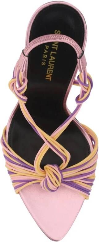 Saint Laurent Hak sandalen met plastic detail Pink Dames