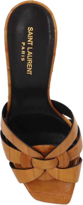 Saint Laurent Hak slippers Brown Dames