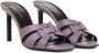 Saint Laurent Gevlochten Band Hakken Muiltjes Purple Dames - Thumbnail 2