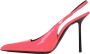 Saint Laurent Koraal Patent Leren Hakken Muiltjes Roze Dames - Thumbnail 4