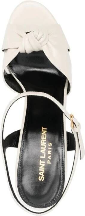 Saint Laurent High Heel Sandals Beige Dames