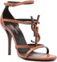 Saint Laurent Cassandra 100 Strappy Sandalen Bruin Dames - Thumbnail 2