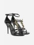 Saint Laurent Stijlvolle hoge hak sandalen Zwart Dames - Thumbnail 2