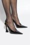 Saint Laurent Elegante Slingback Pump Schoenen Black Dames - Thumbnail 5