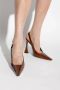 Saint Laurent Elegante Slingback Pump Schoenen Brown Dames - Thumbnail 5