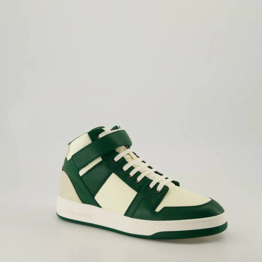 Saint Laurent Hoge Nylon Sneakers Herfst-Winter 2024 Green Heren