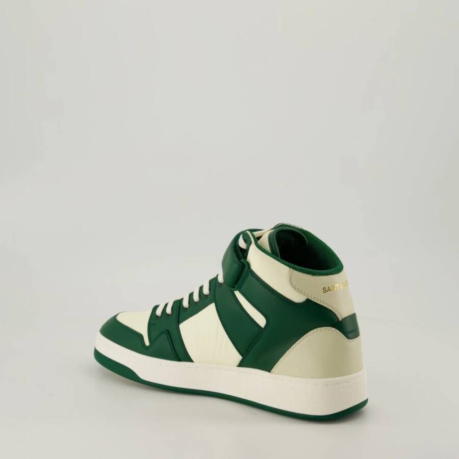 Saint Laurent Hoge Nylon Sneakers Herfst-Winter 2024 Green Heren