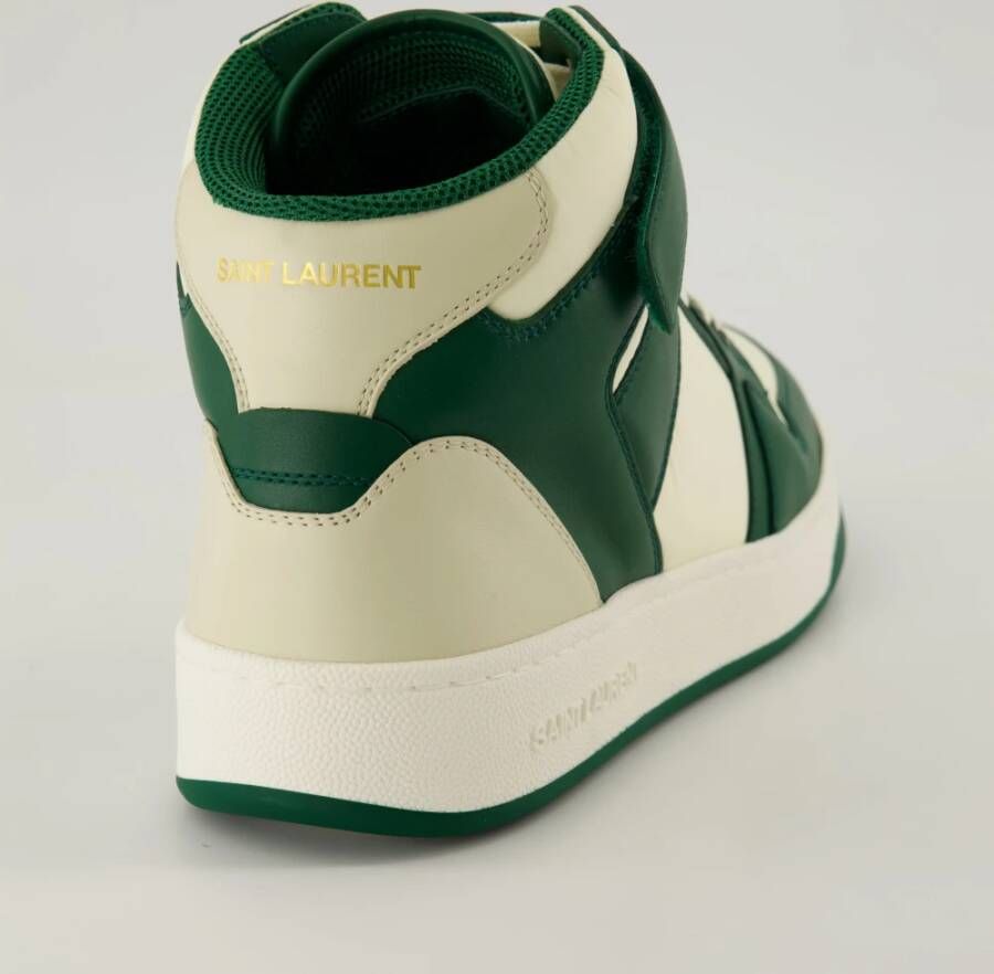 Saint Laurent Hoge Nylon Sneakers Herfst-Winter 2024 Green Heren