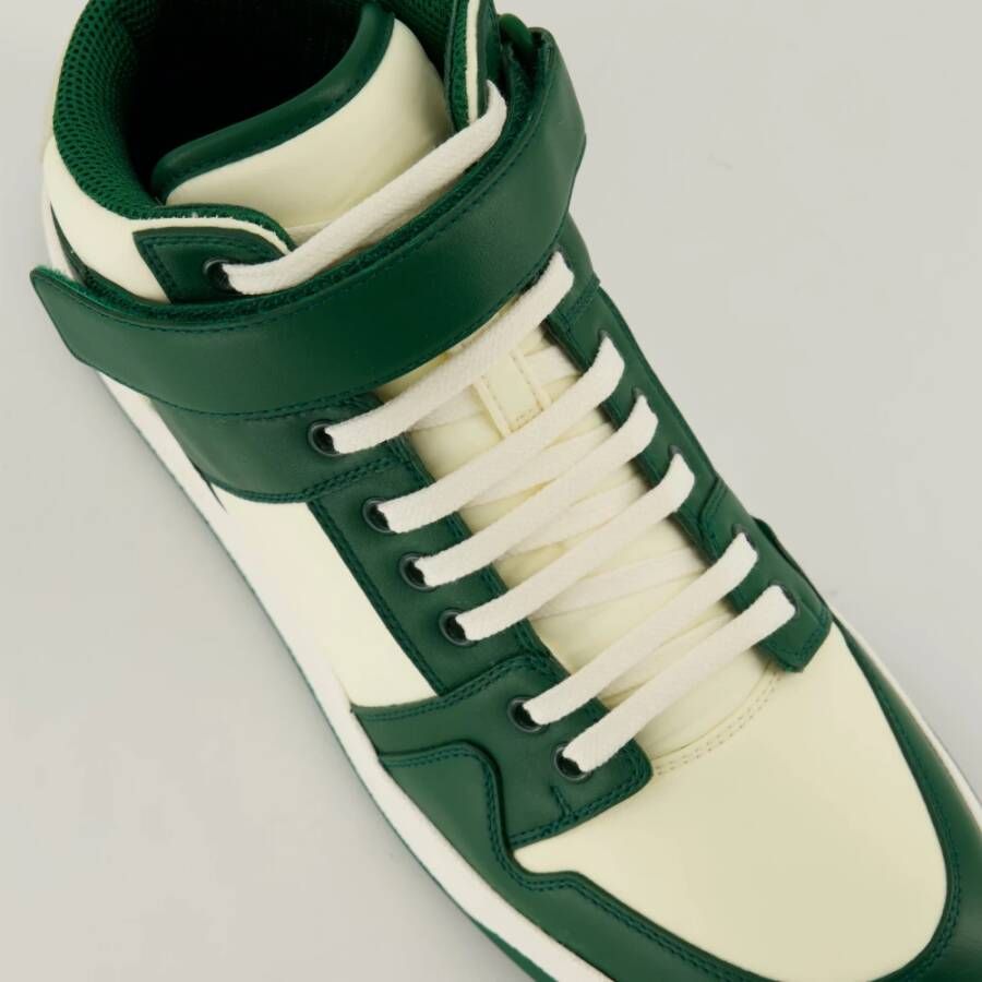 Saint Laurent Hoge Nylon Sneakers Herfst-Winter 2024 Green Heren