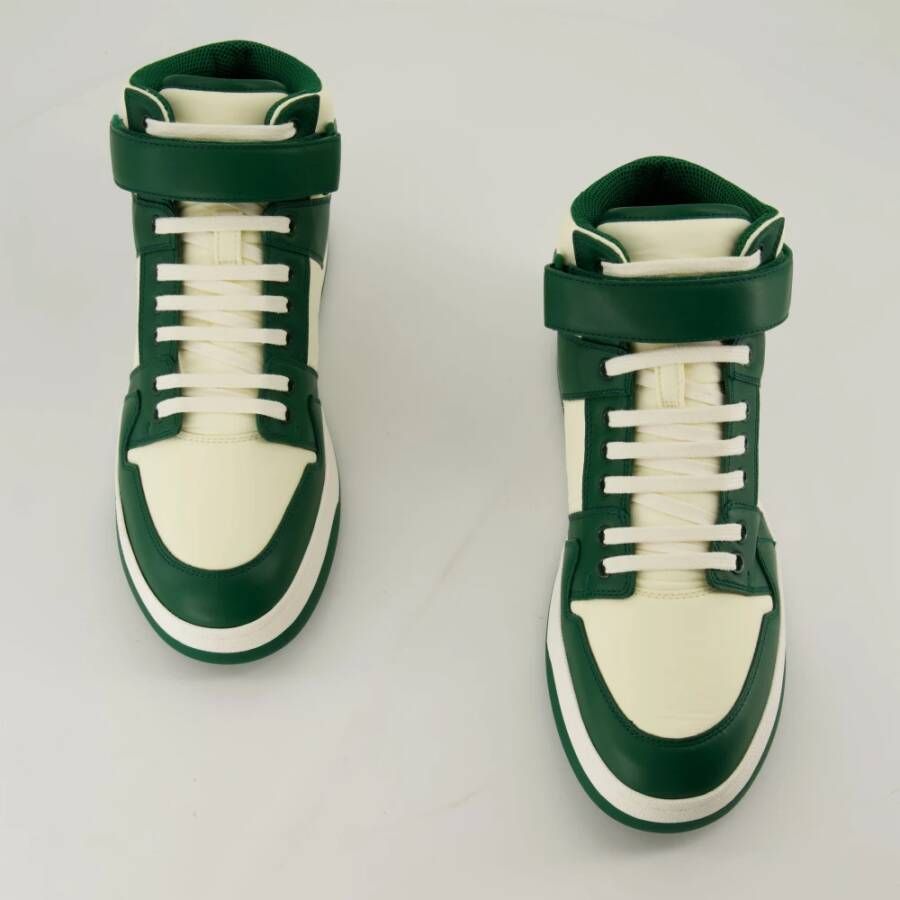 Saint Laurent Hoge Nylon Sneakers Herfst-Winter 2024 Green Heren