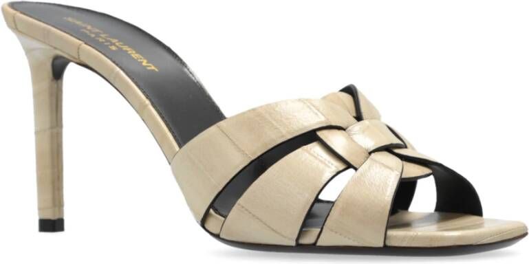 Saint Laurent Hoge sandalen Tribute Beige Dames