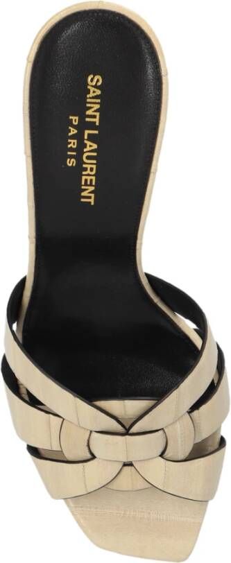 Saint Laurent Hoge sandalen Tribute Beige Dames