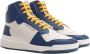 Saint Laurent Blauwe Kalfsleren Mid Top Sneakers Blauw Heren - Thumbnail 6